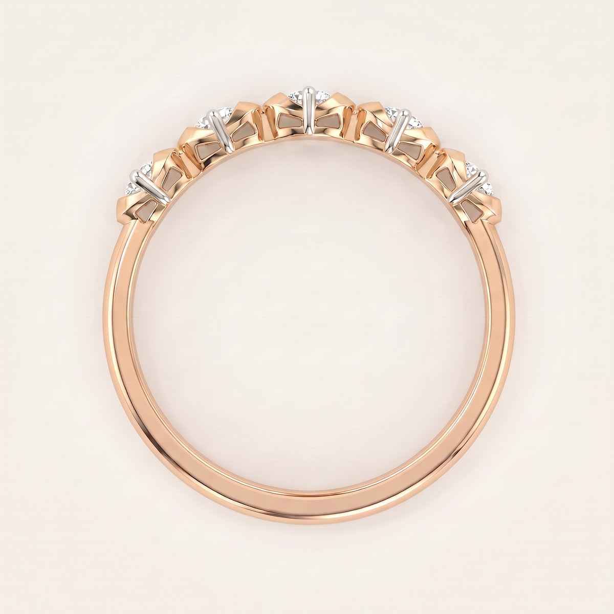 Confetti lab-grown diamond ring, view 8