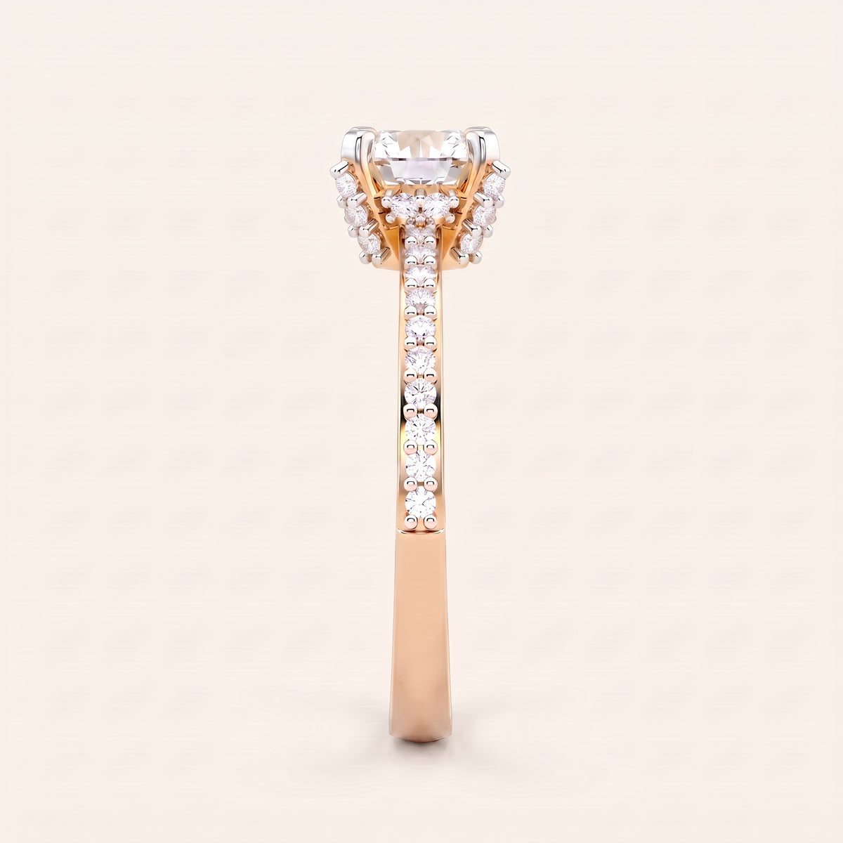 Vow lab-grown diamond ring, view 7