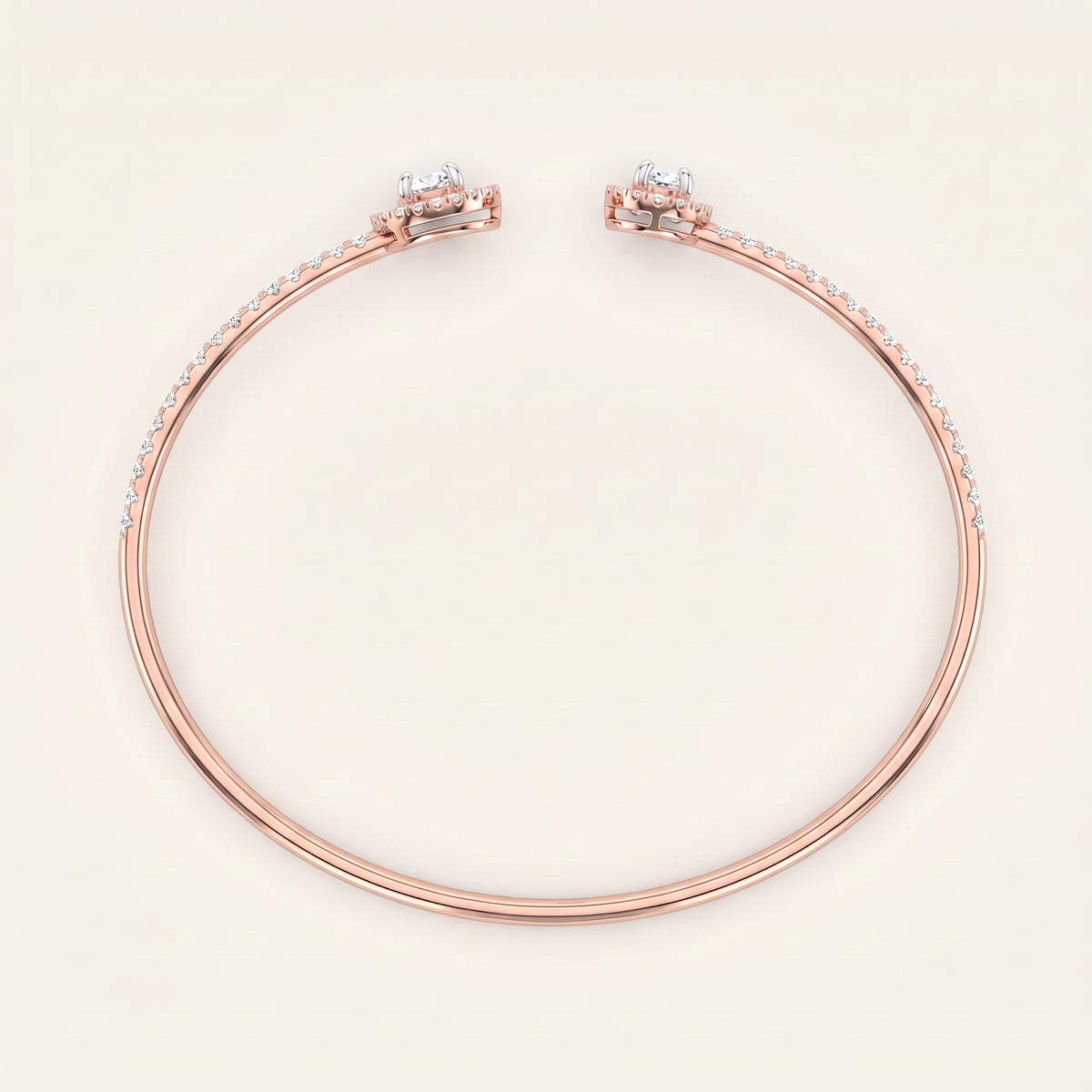 Bliss lab-grown diamond bracelet, view 3