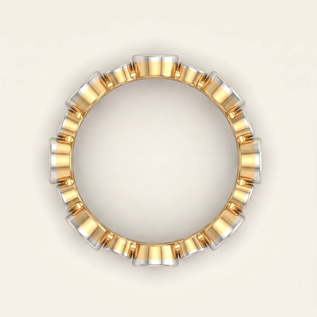 Polka lab-grown diamond ring, view 3
