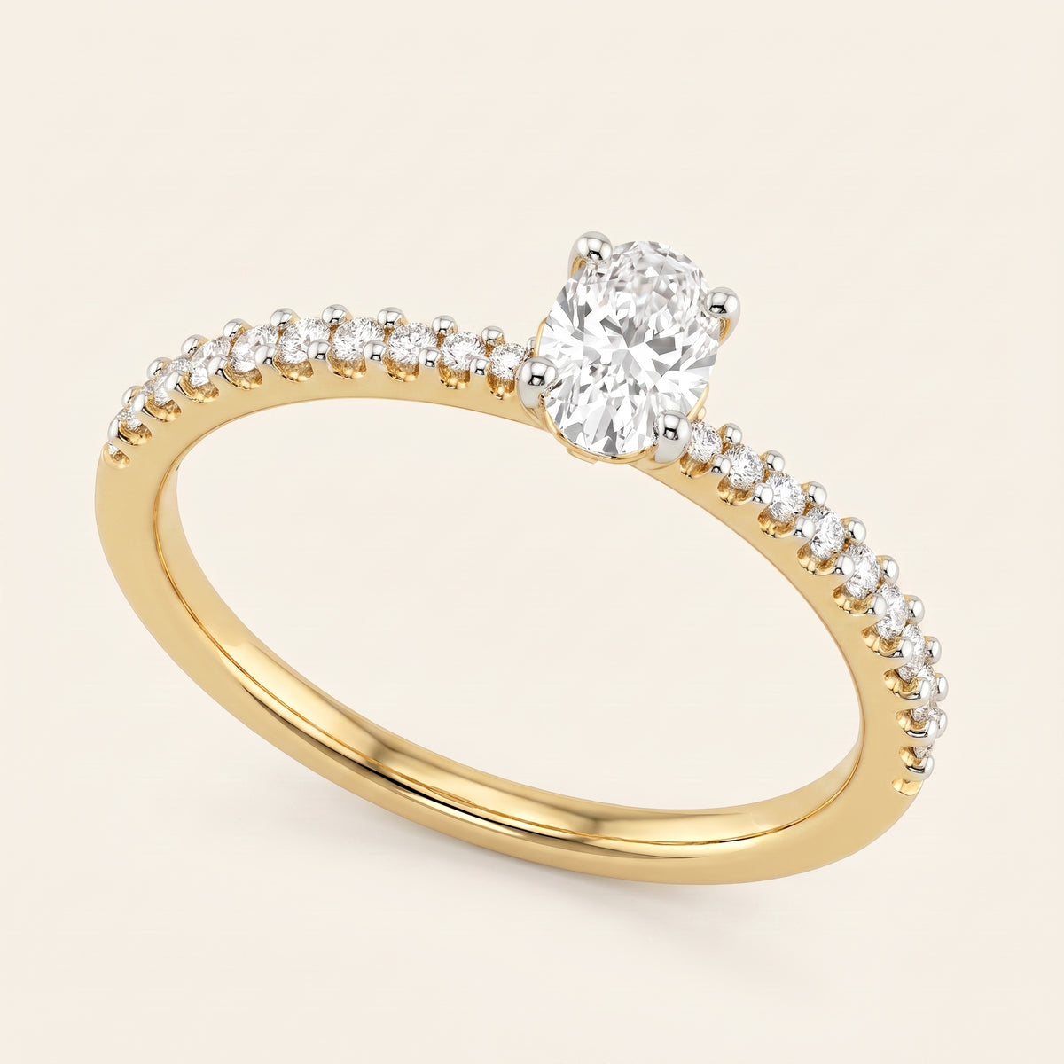 Aria lab-grown diamond ring, view 2