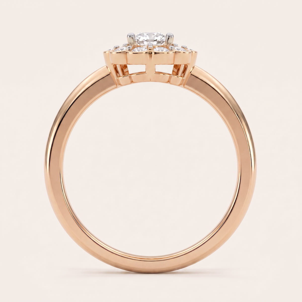 Lily lab-grown diamond ring, view 7