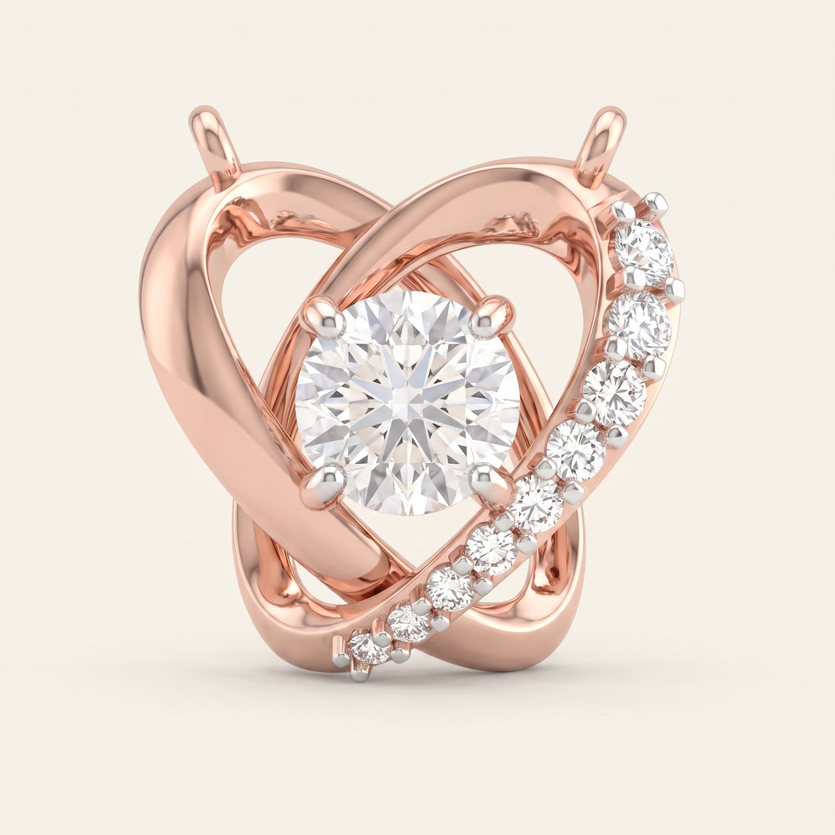 Orbit lab-grown diamond pendant