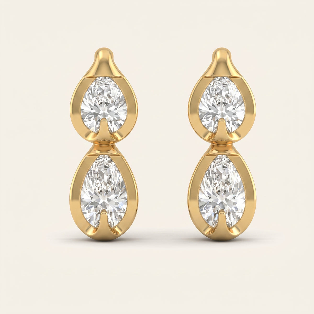 Dewdrop lab-grown diamond earrings