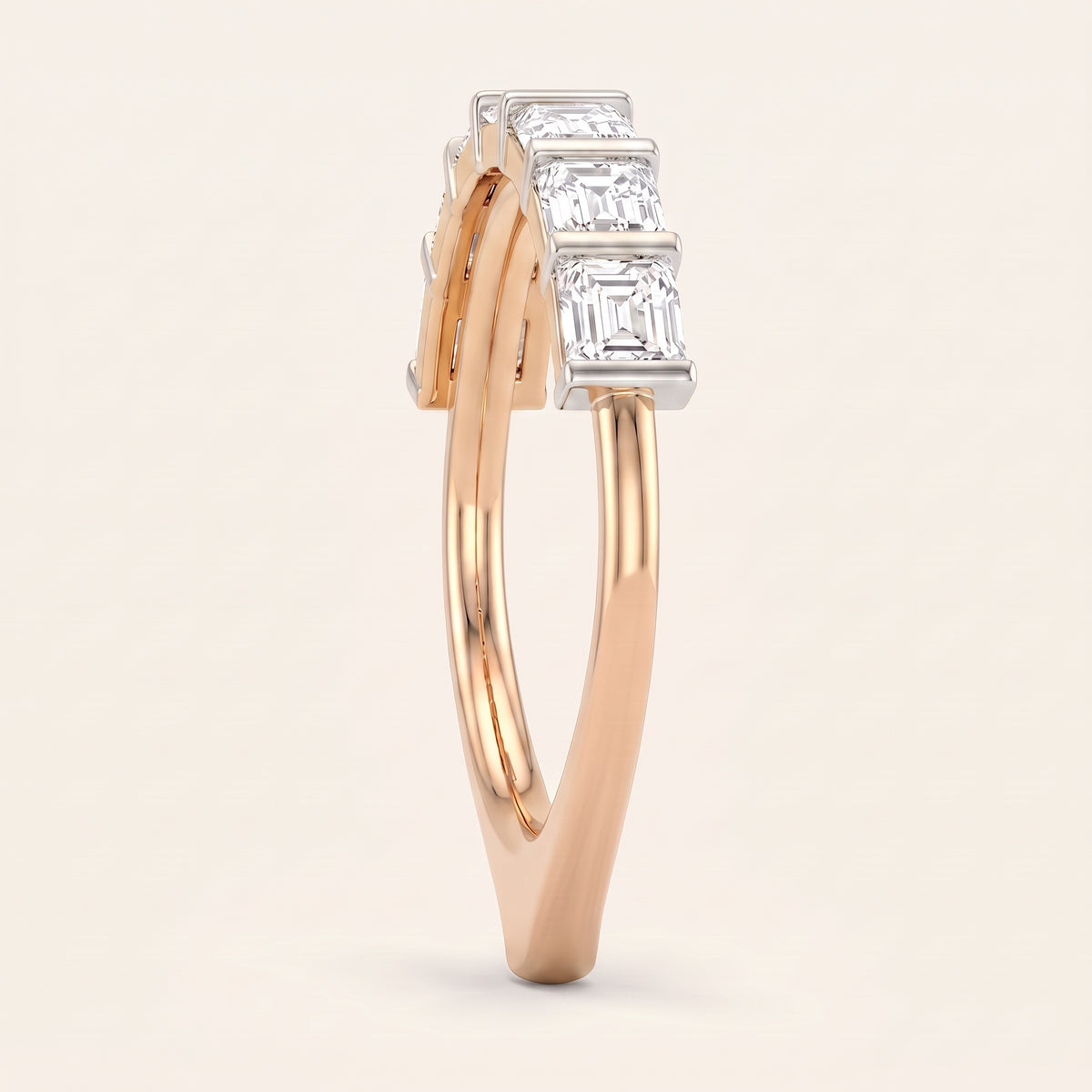 Skyline lab-grown diamond ring, view 6