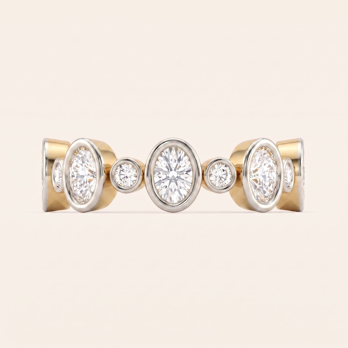 Polka lab-grown diamond ring, view 2
