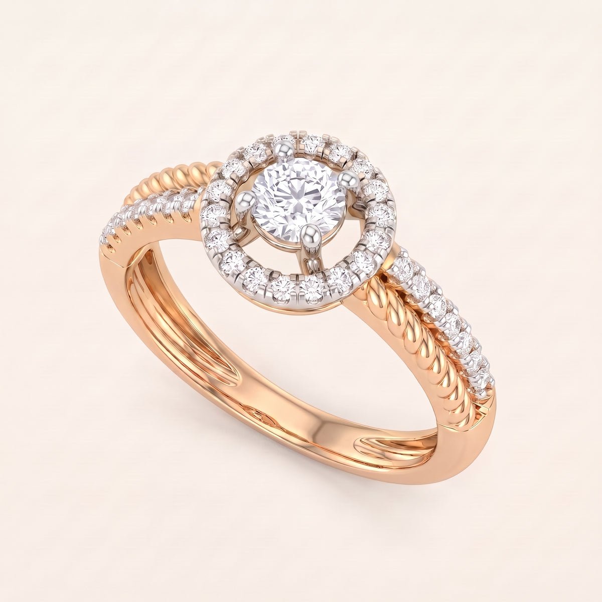 Belle lab-grown diamond ring, view 7
