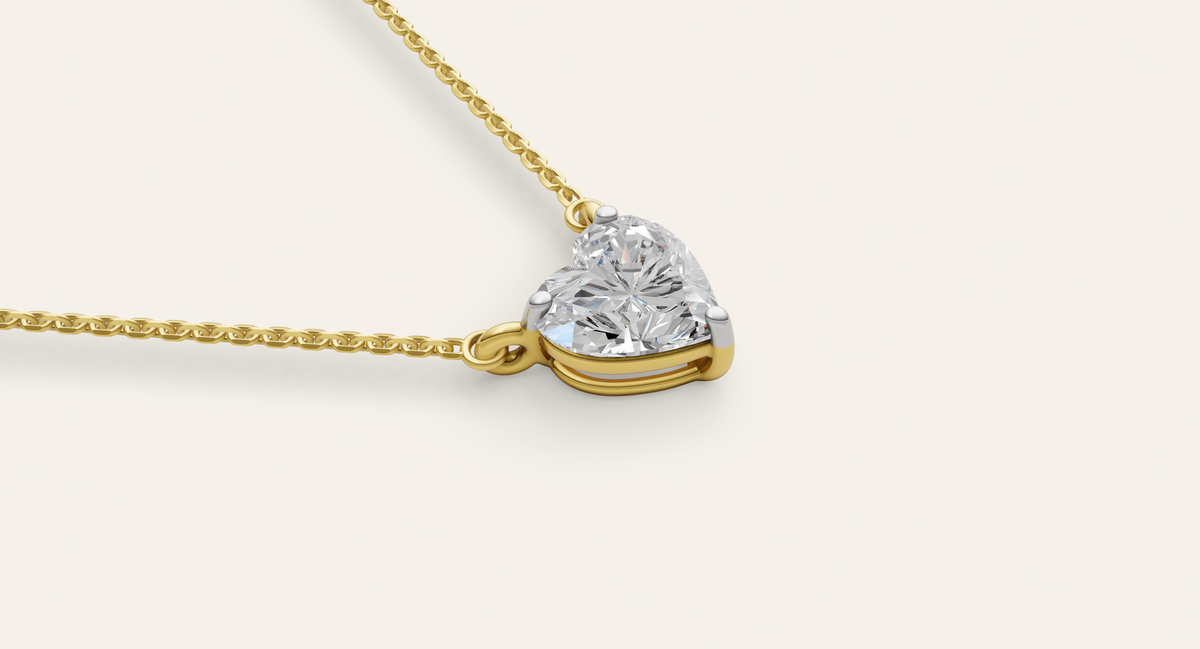 Cupid lab-grown diamond pendant, view 3