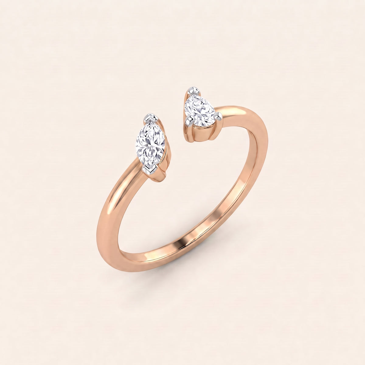 Kismet lab-grown diamond ring, view 8