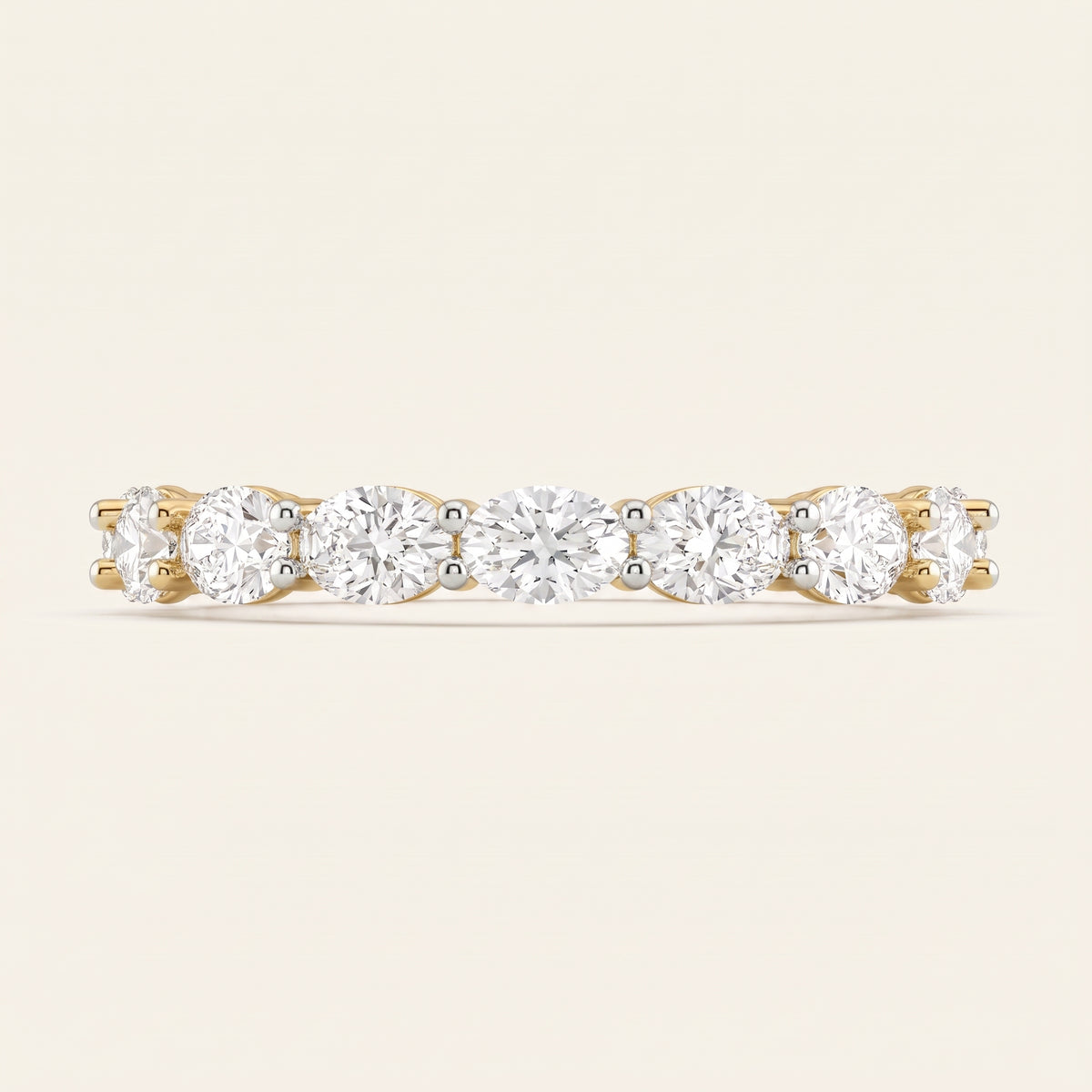 Strand lab-grown diamond ring, view 2