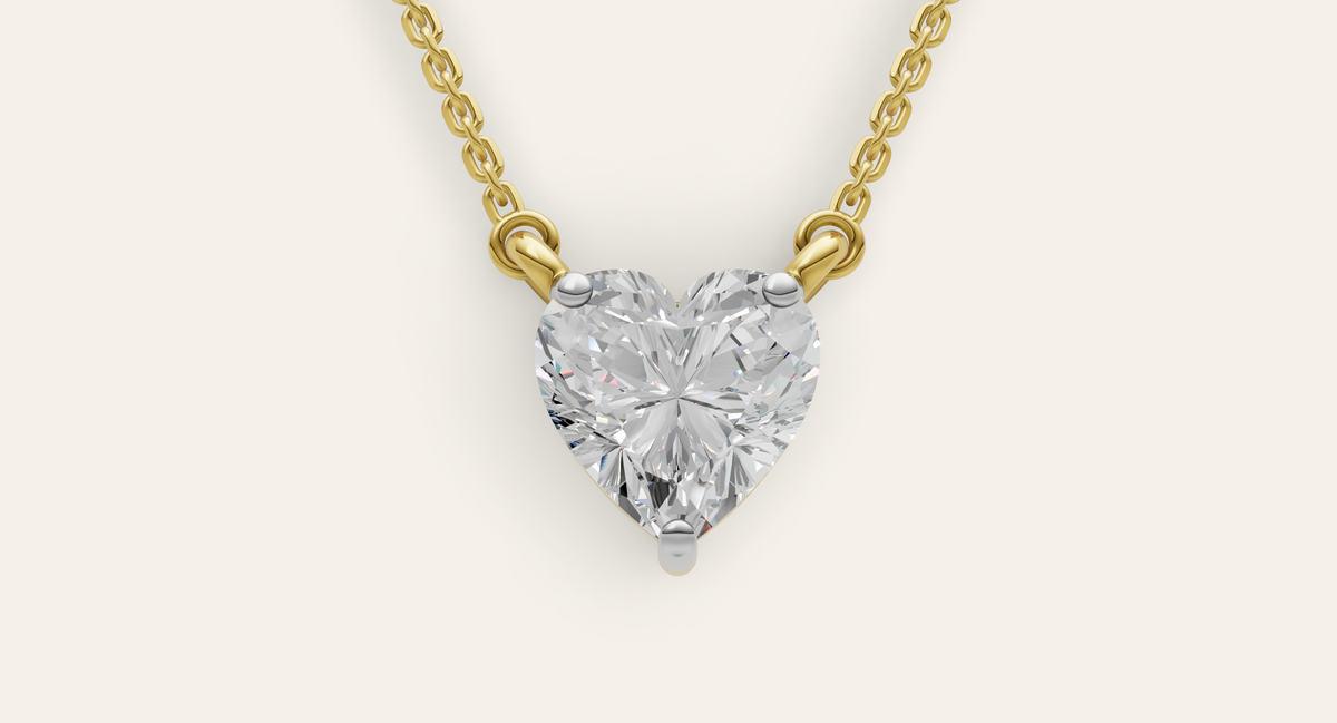 Cupid lab-grown diamond pendant, view 2