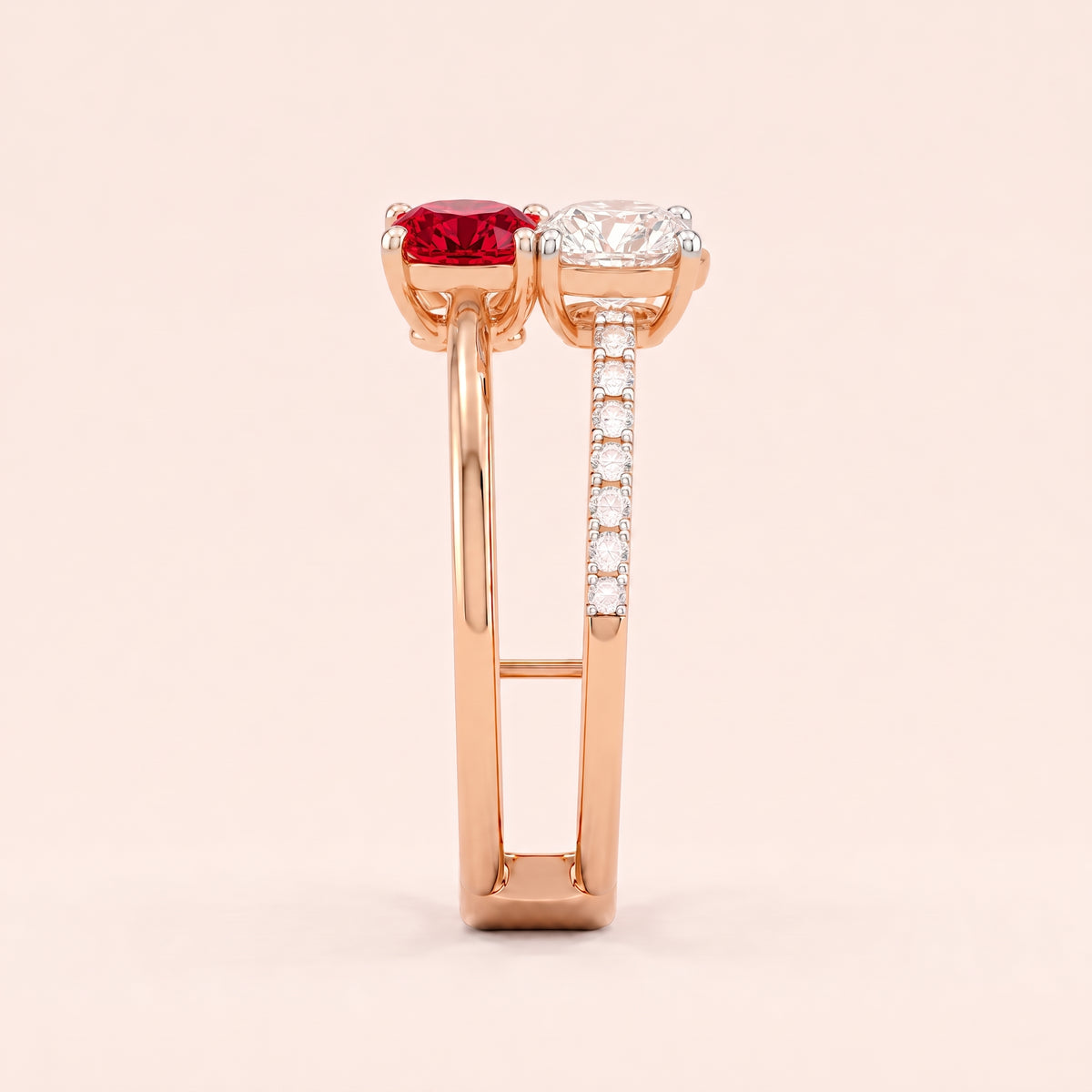 Ember lab-grown diamond ring, view 7
