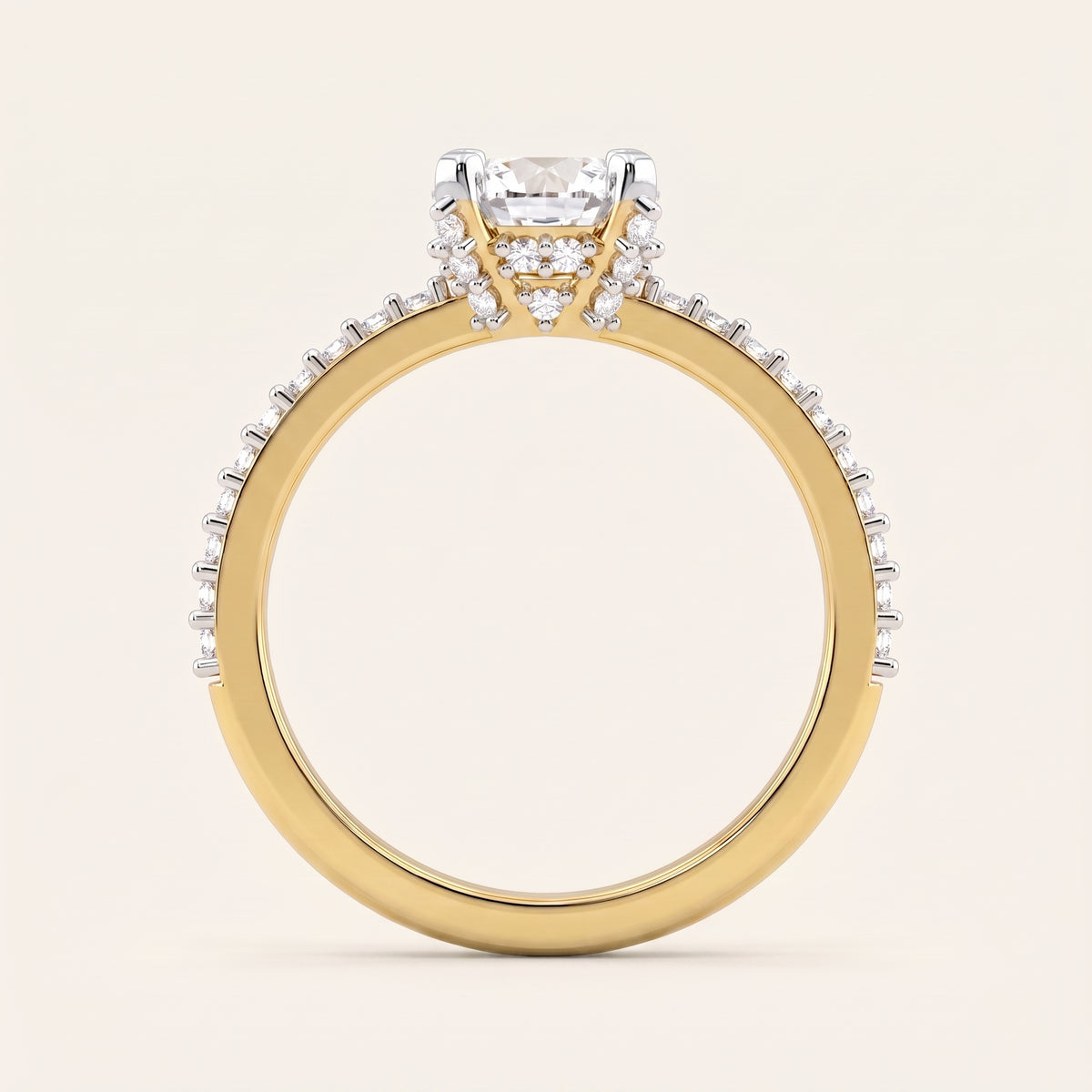 Vow lab-grown diamond ring, view 4