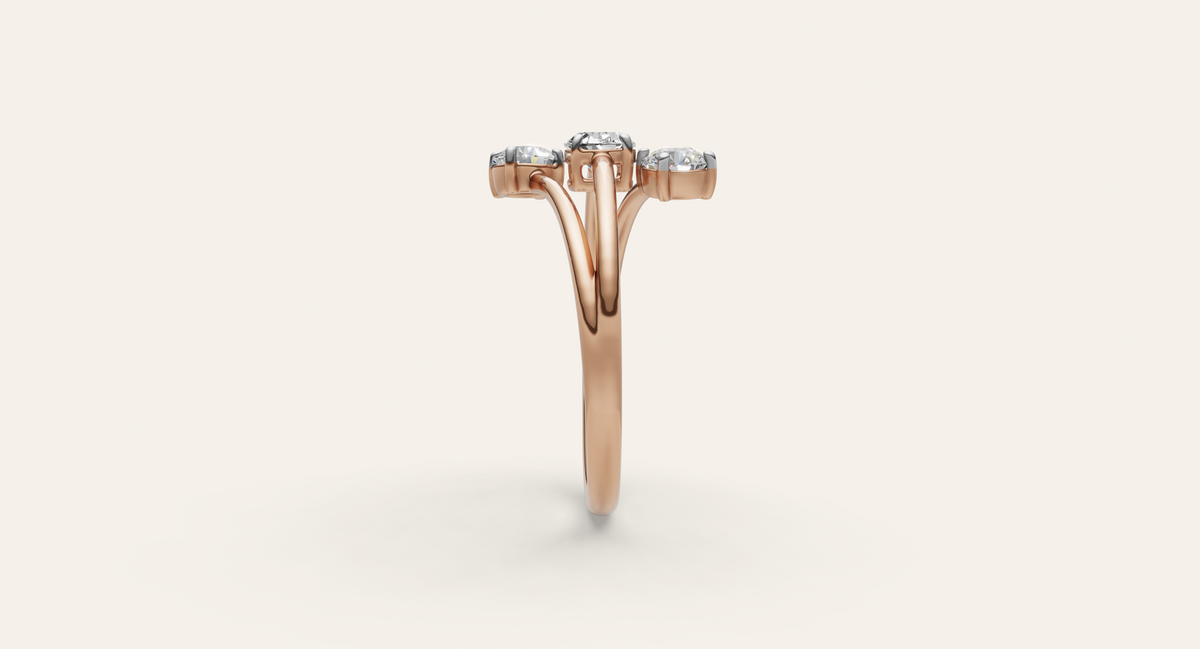 Cadence lab-grown diamond ring, view 6