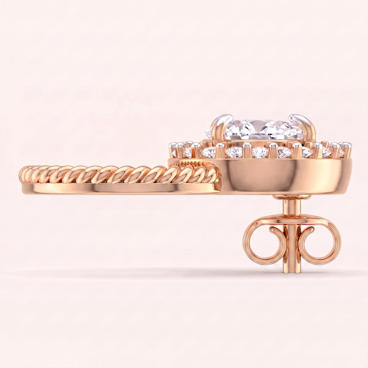 Harbour lab-grown diamond earrings, view 7