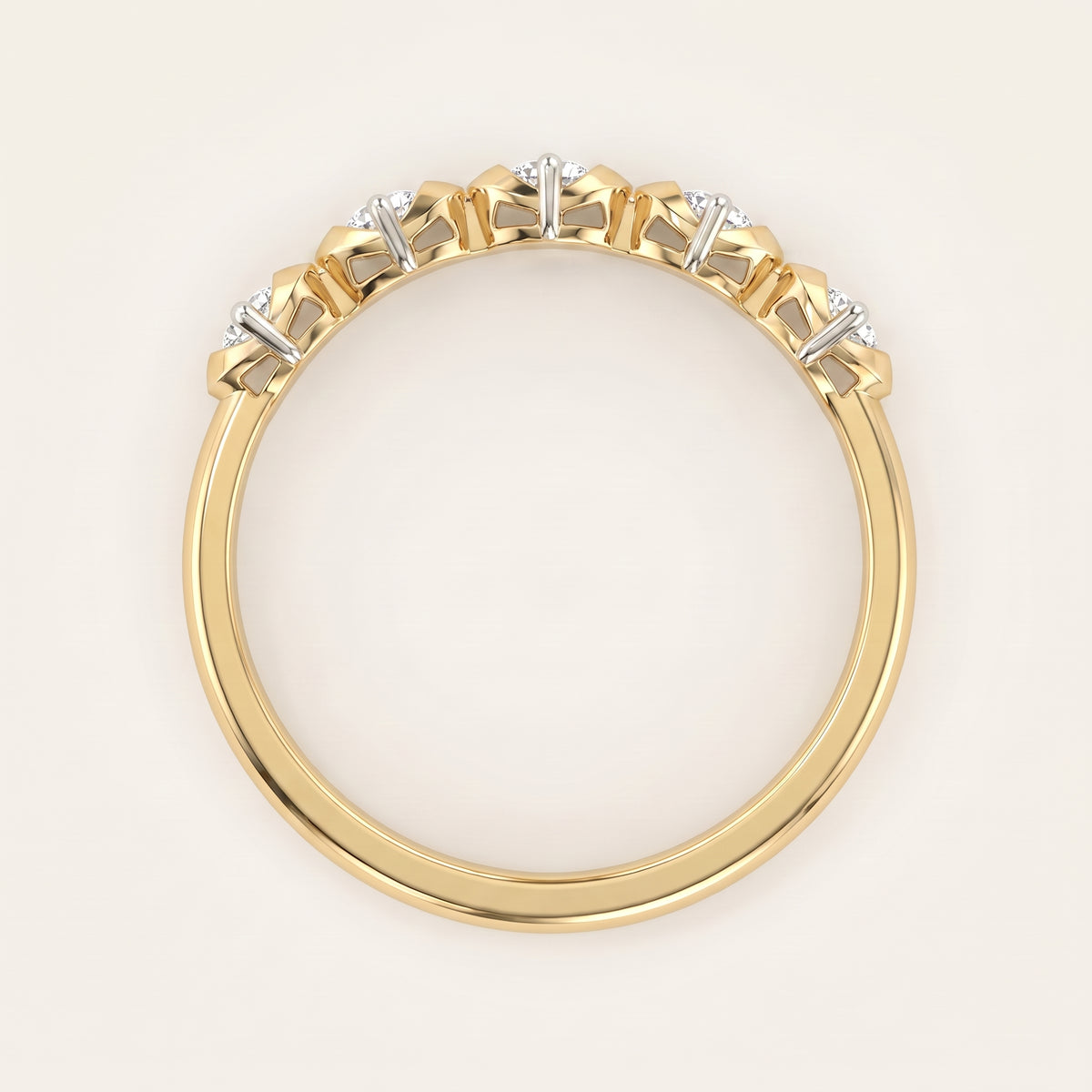 Confetti lab-grown diamond ring