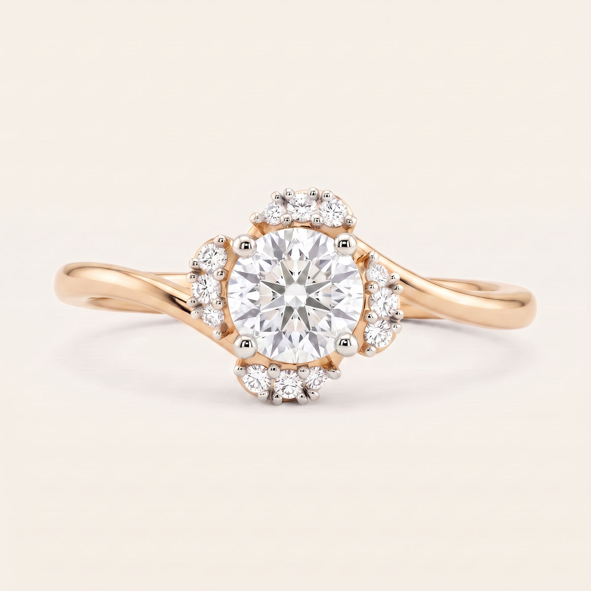 Blossom lab-grown diamond ring, view 5