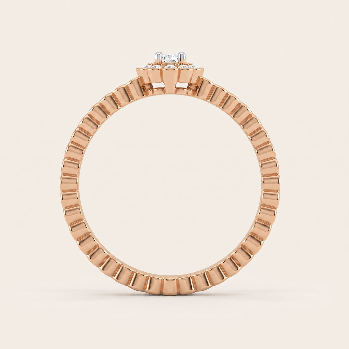 Antoinette lab-grown diamond ring, view 6