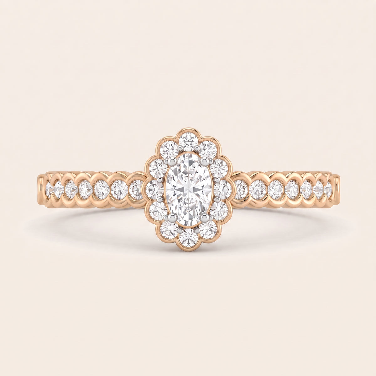Antoinette lab-grown diamond ring, view 5