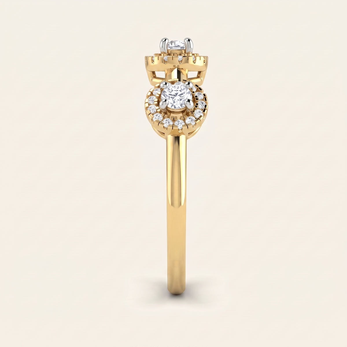 Trillia lab-grown diamond ring, view 2