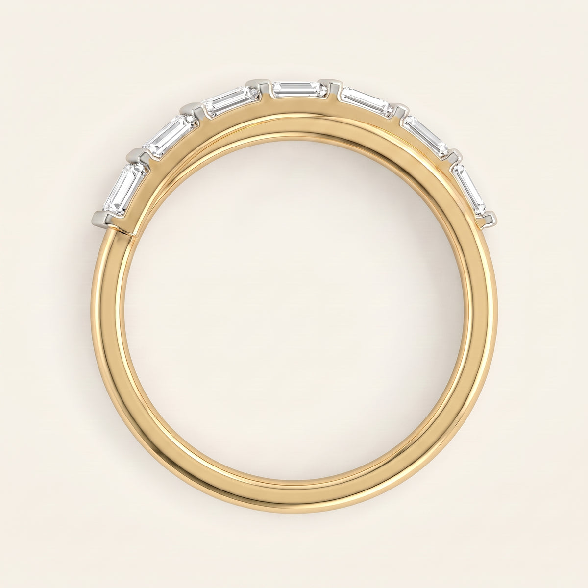 Skyline lab-grown diamond ring, view 4