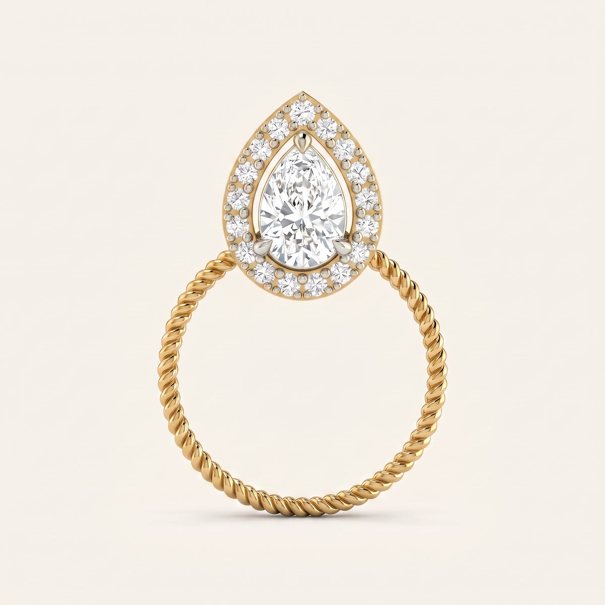 Harbour lab-grown diamond pendant, view 4
