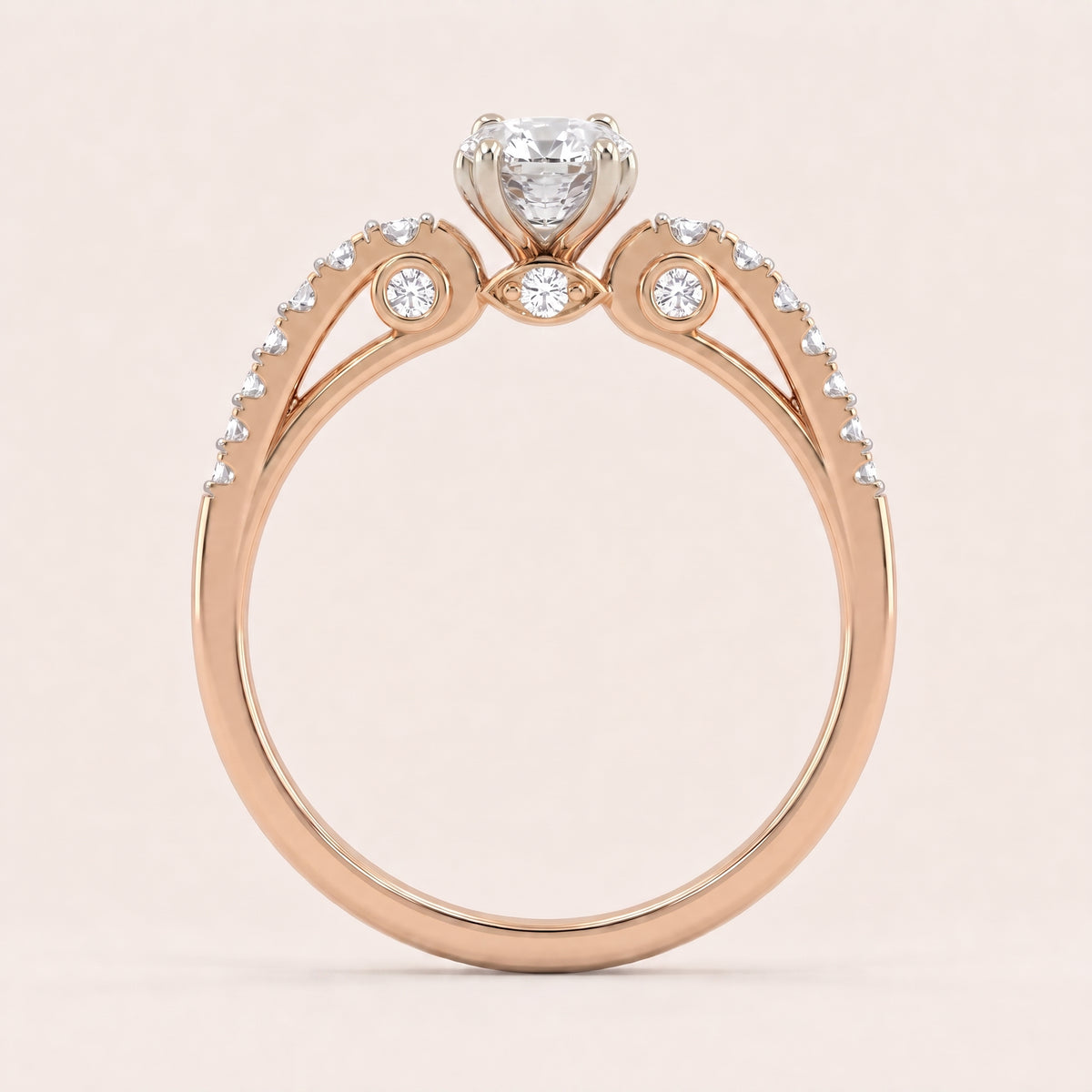 Lyra lab-grown diamond ring, view 5