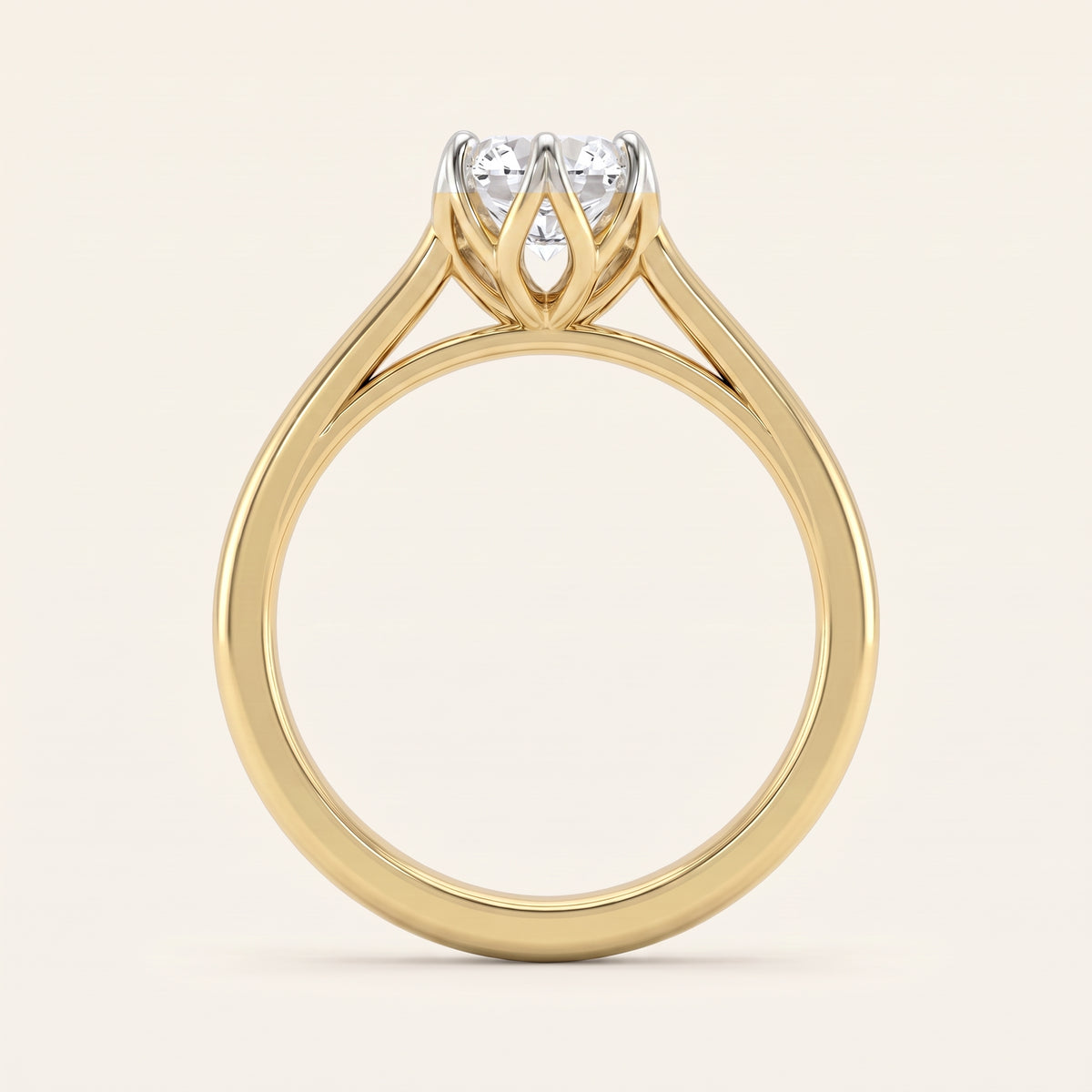 Tulip lab-grown diamond ring