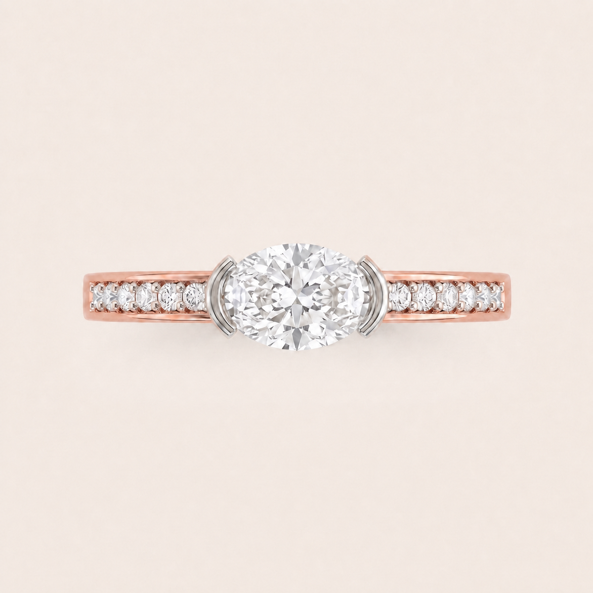 Equinox lab-grown diamond ring, view 5