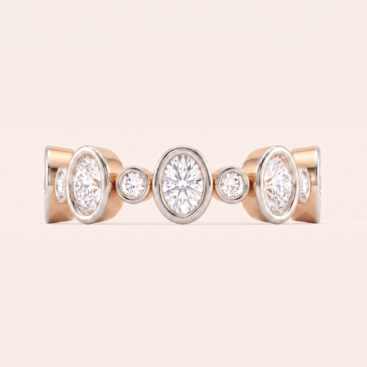 Polka lab-grown diamond ring, view 6