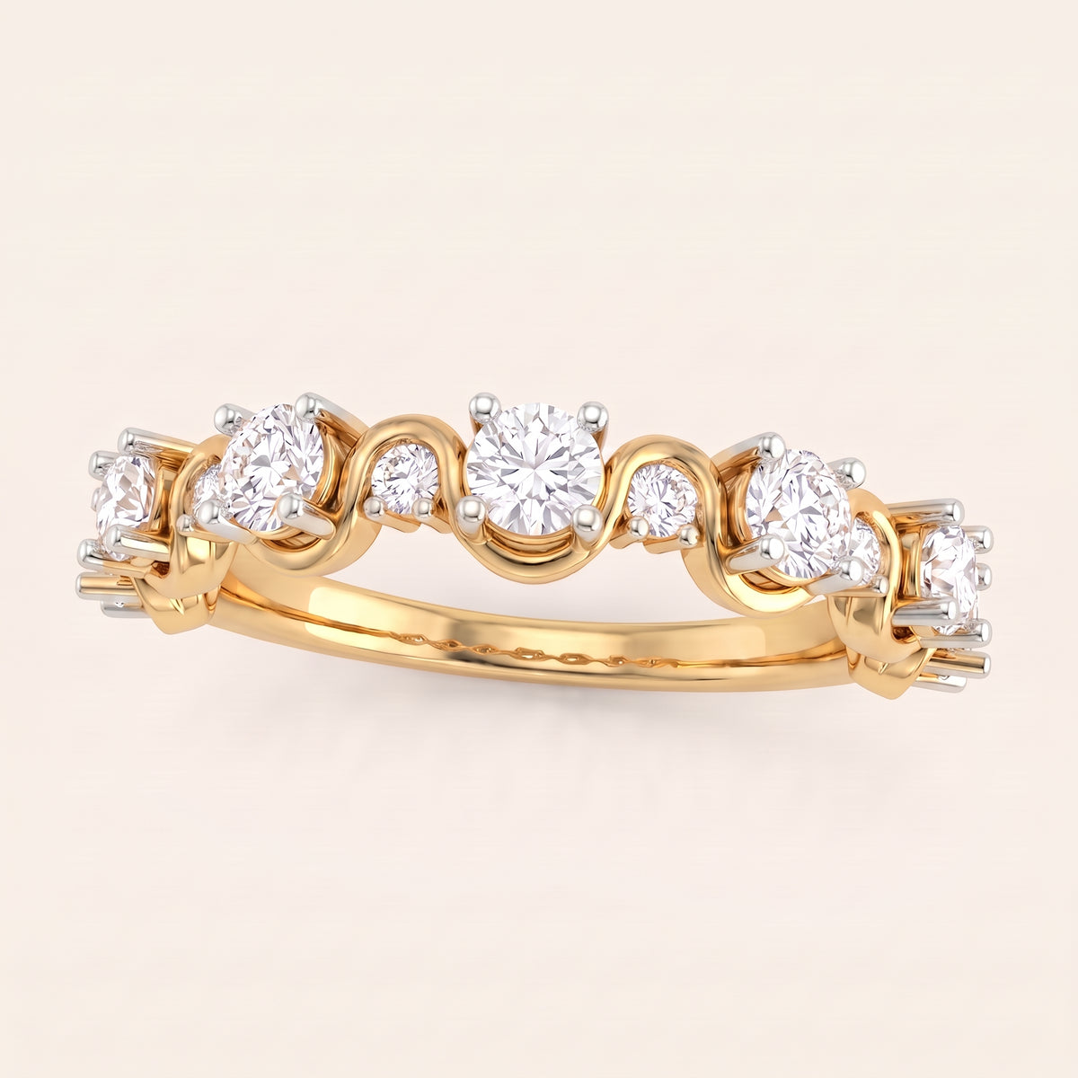 Laurel lab-grown diamond ring, view 2