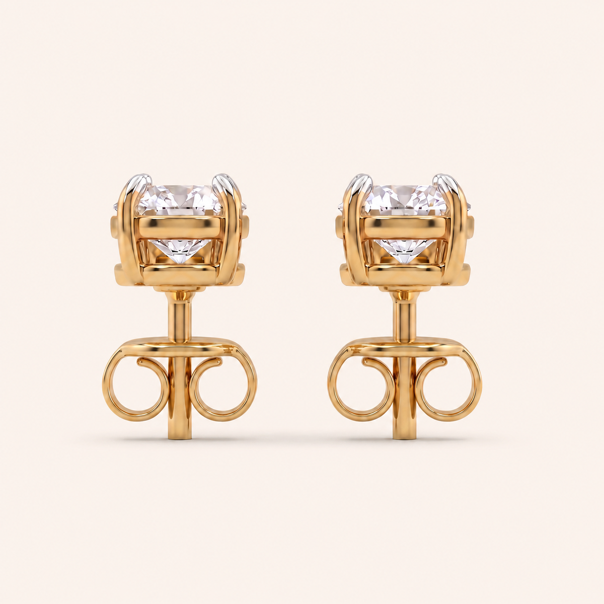 Avenue lab-grown diamond earrings, view 7