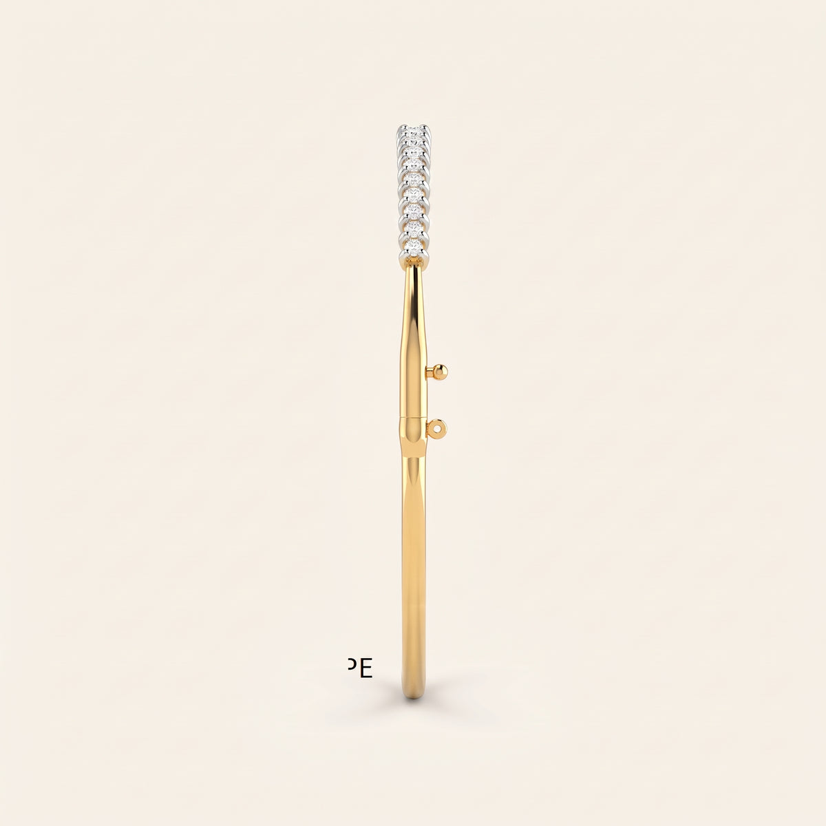 Edge lab-grown diamond bracelet