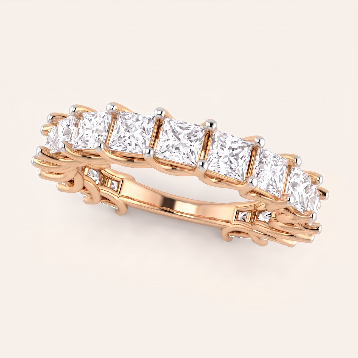 Quadra lab-grown diamond ring, view 7