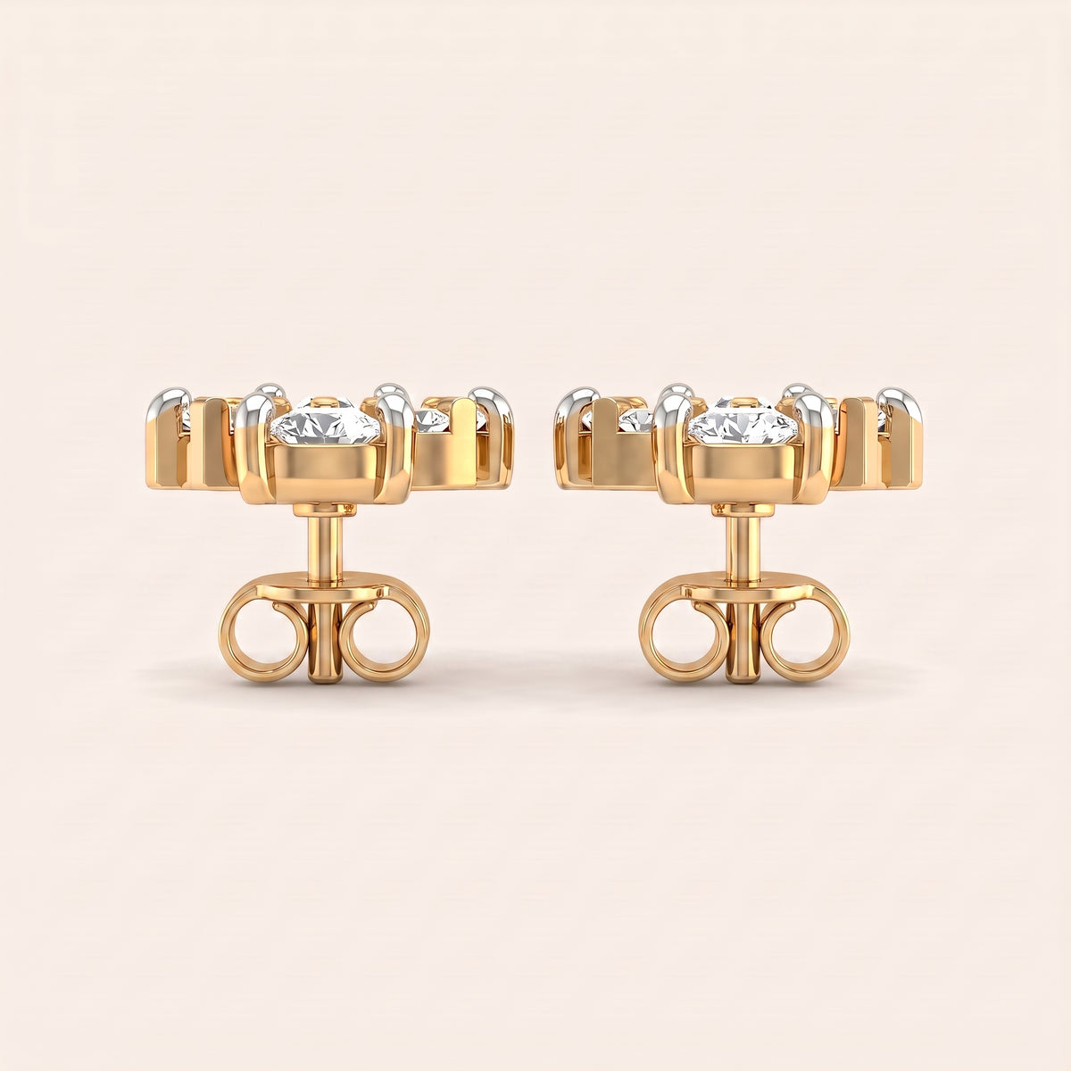 Jazz lab-grown diamond earrings, view 5