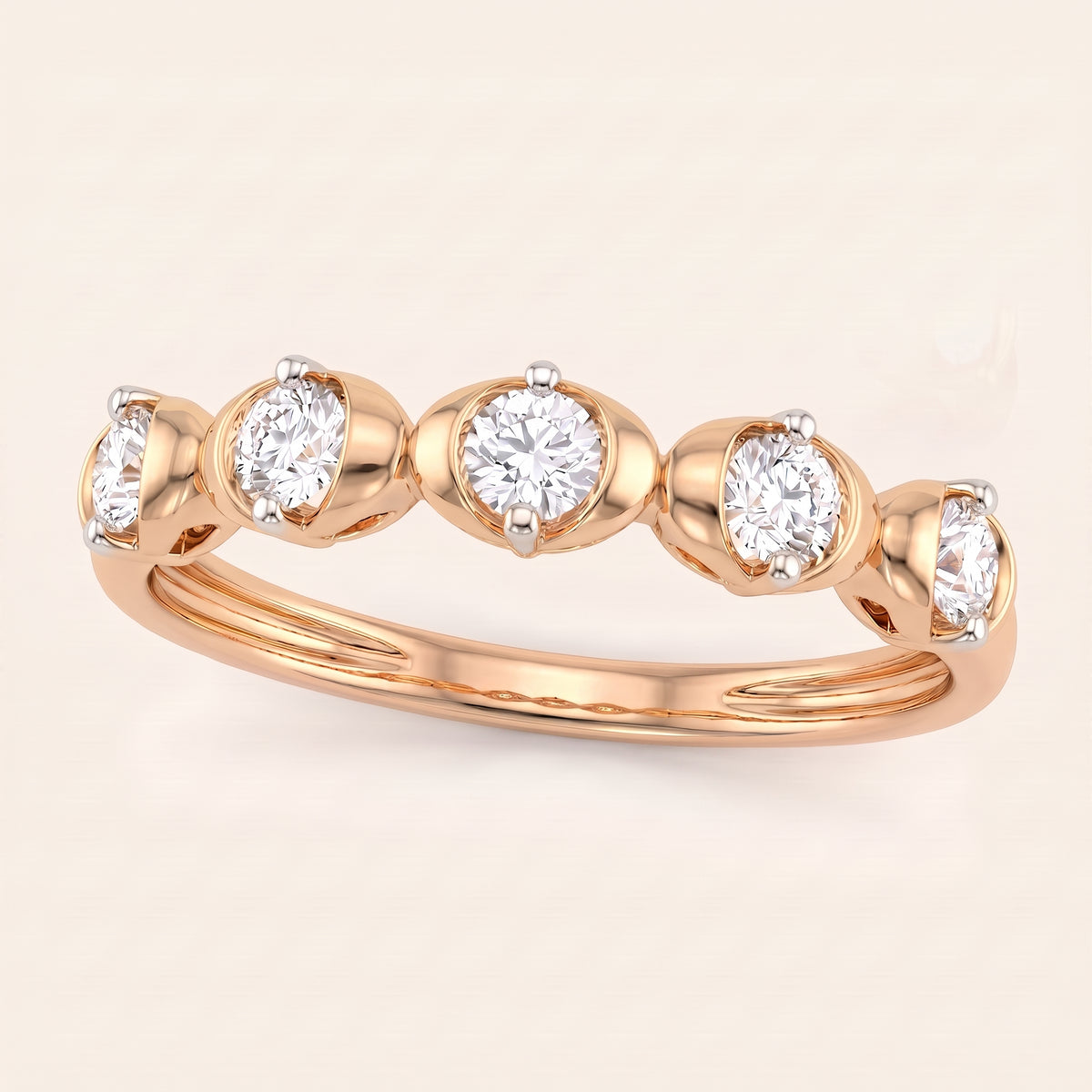 Confetti lab-grown diamond ring, view 7