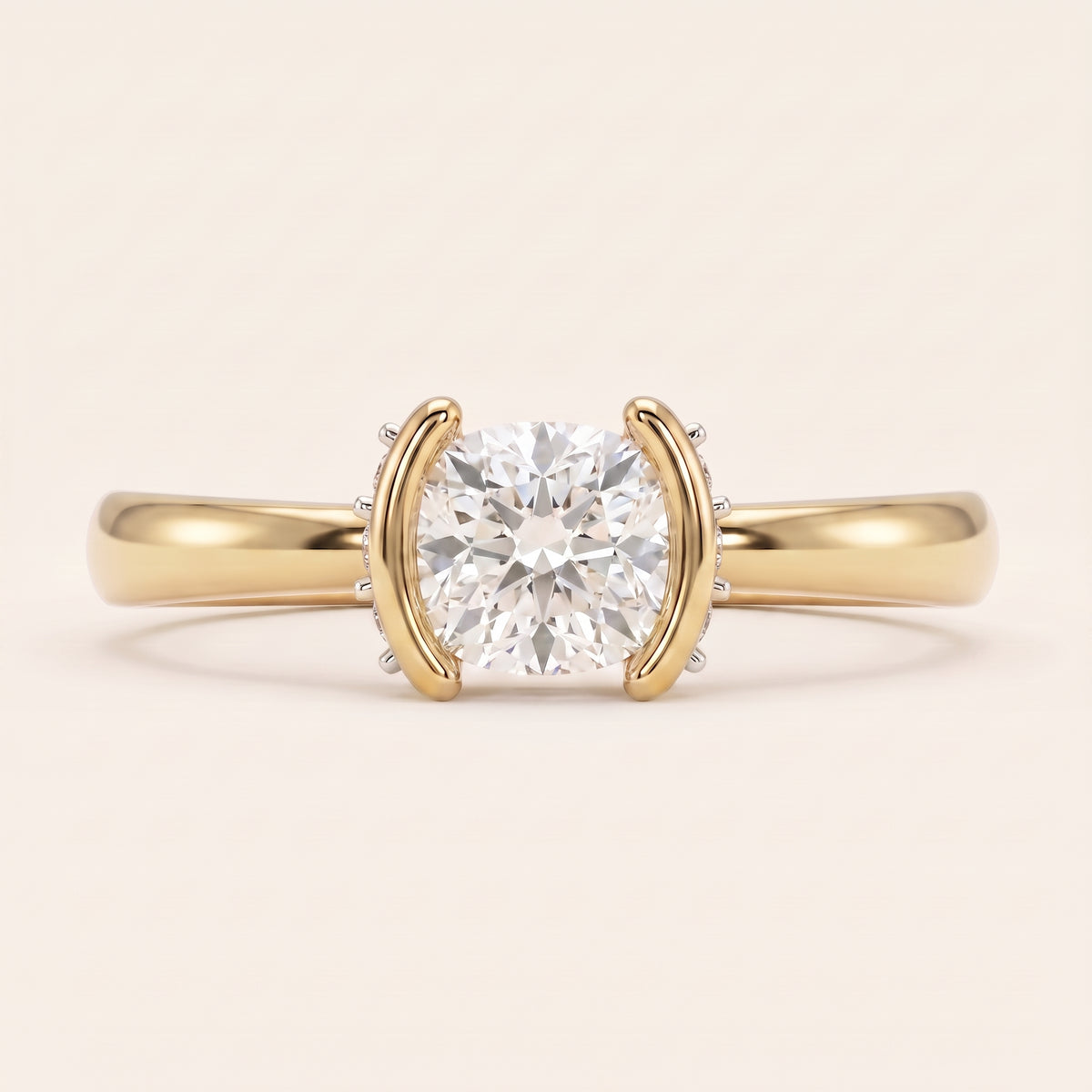 Hush lab-grown diamond ring, view 4