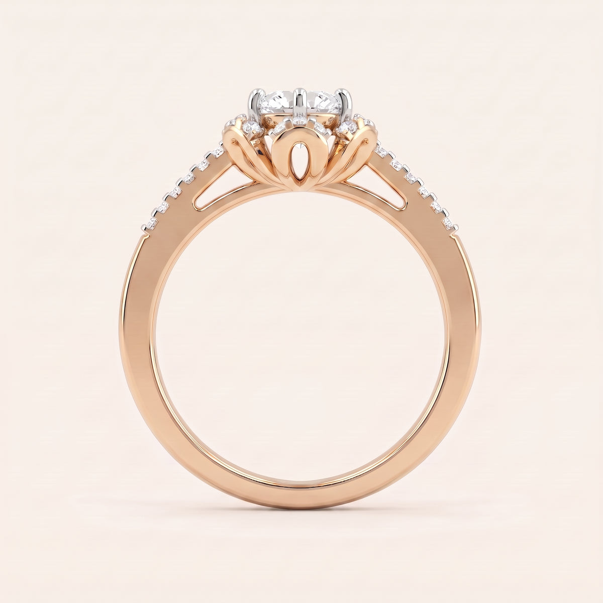 Marigold lab-grown diamond ring, view 6