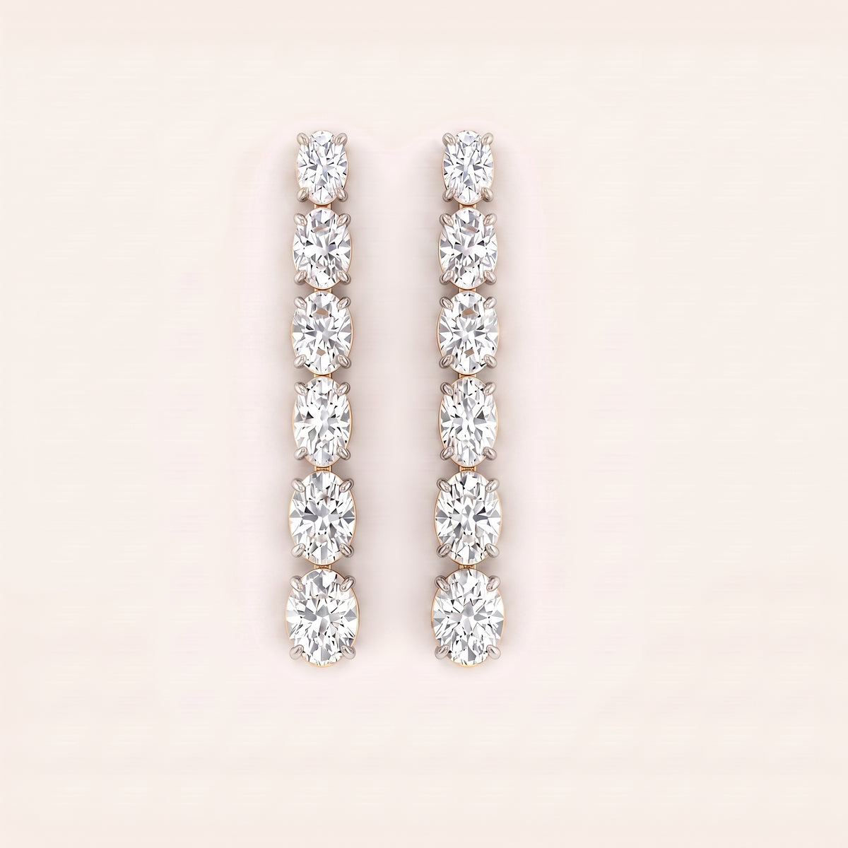Avenue lab-grown diamond earrings, view 2