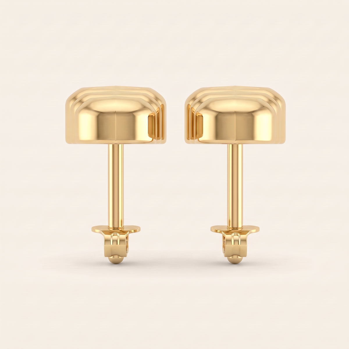 Droplet lab-grown diamond earrings, view 5