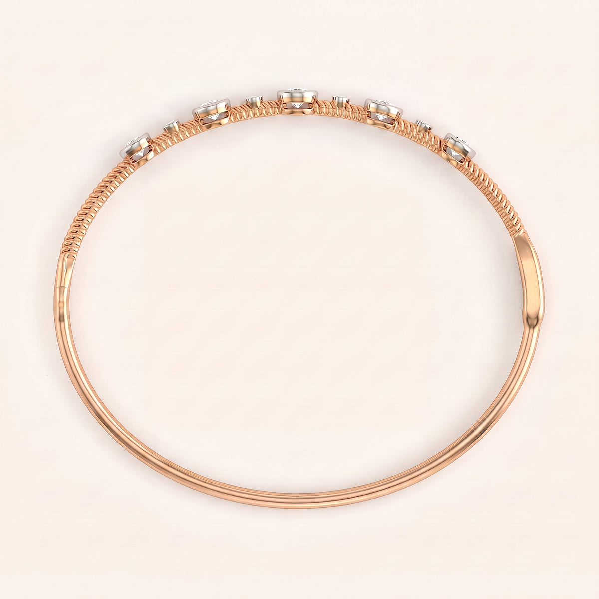 Stardust lab-grown diamond bracelet, view 4