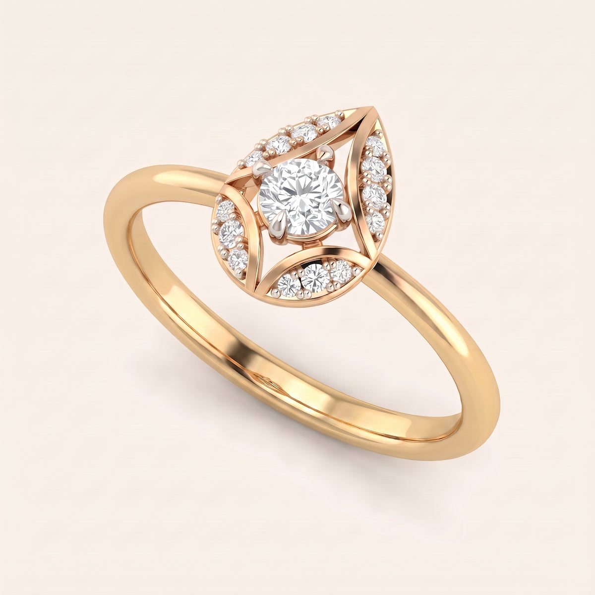 Polaris lab-grown diamond ring, view 5