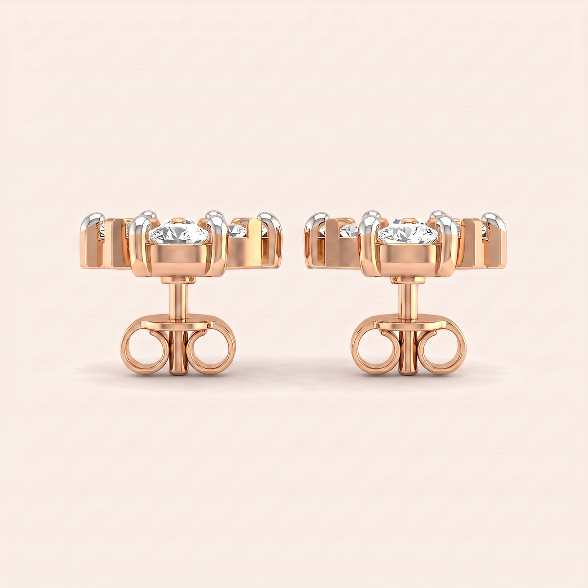 Jazz lab-grown diamond earrings, view 7