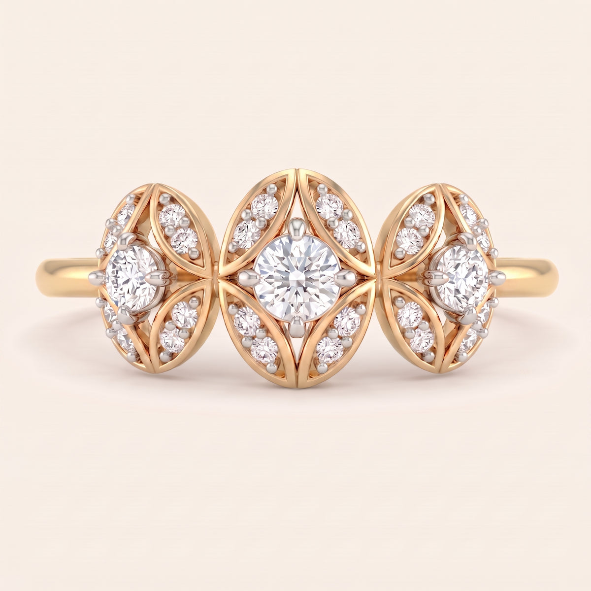 Iris lab-grown diamond ring, view 6