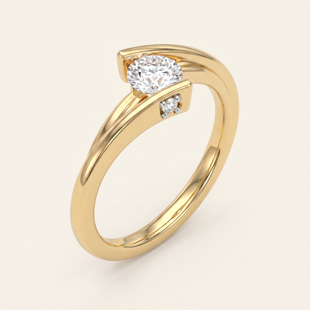 Embrace lab-grown diamond ring