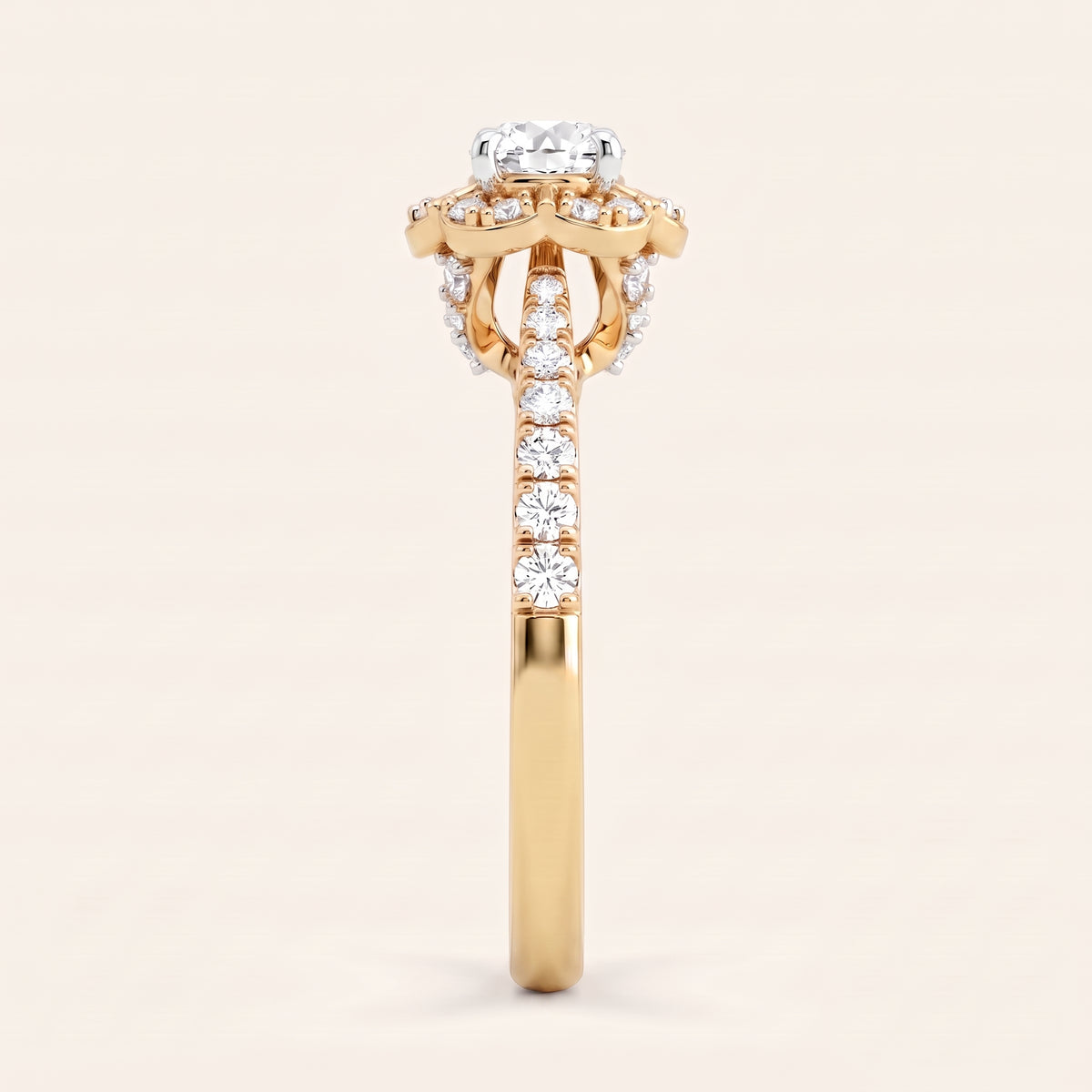 Amour lab-grown diamond ring, view 6