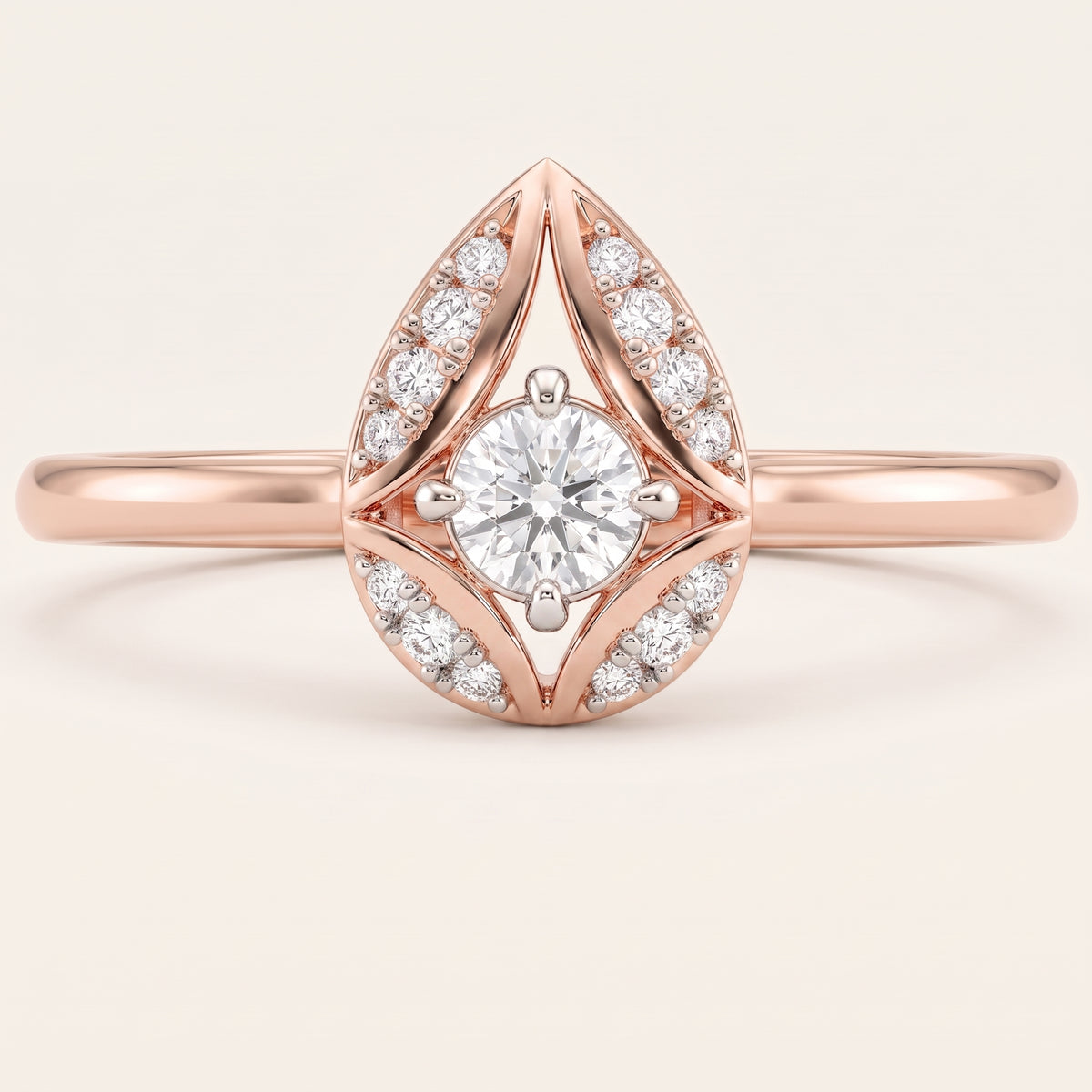 Polaris lab-grown diamond ring, view 2