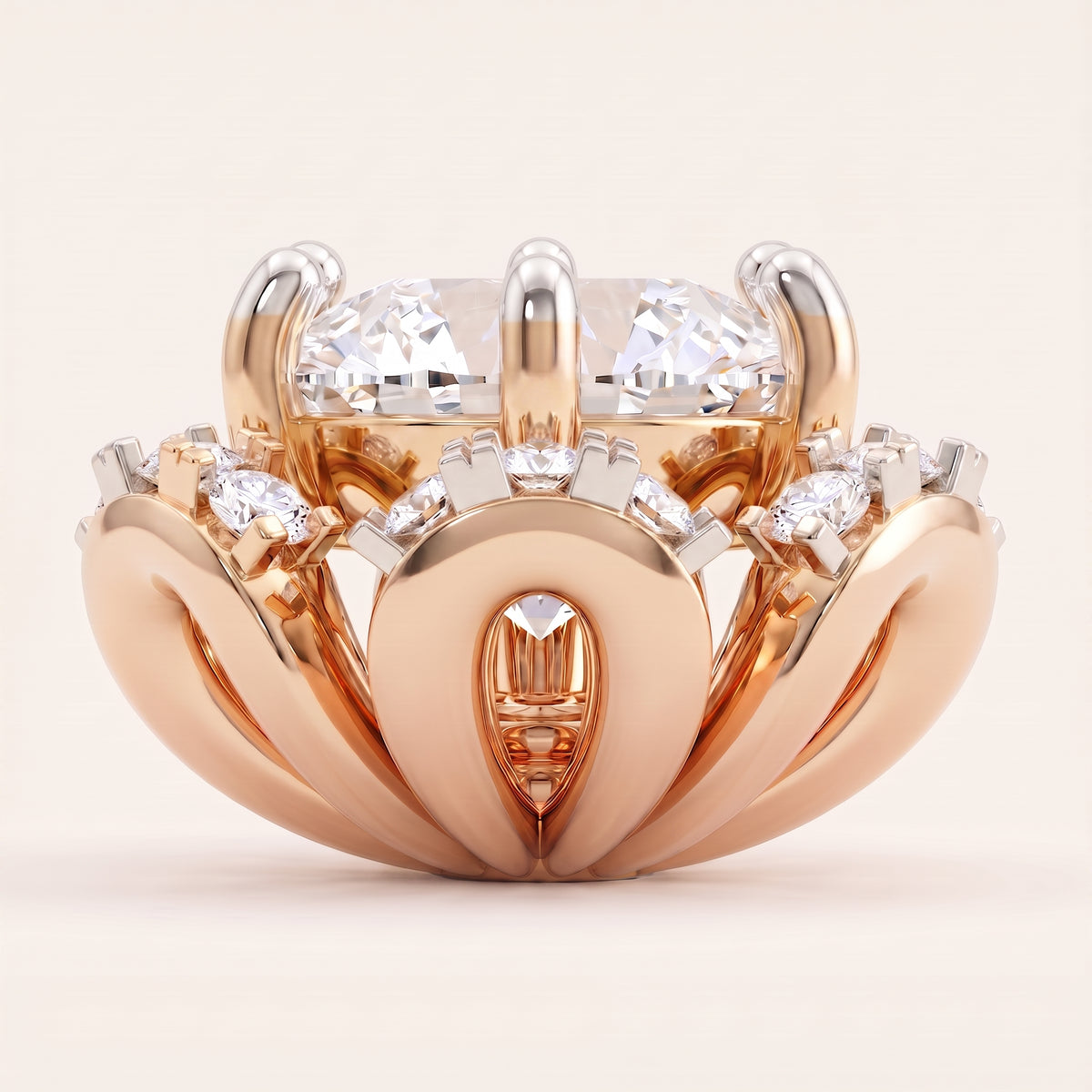 Marigold lab-grown diamond pendant, view 8