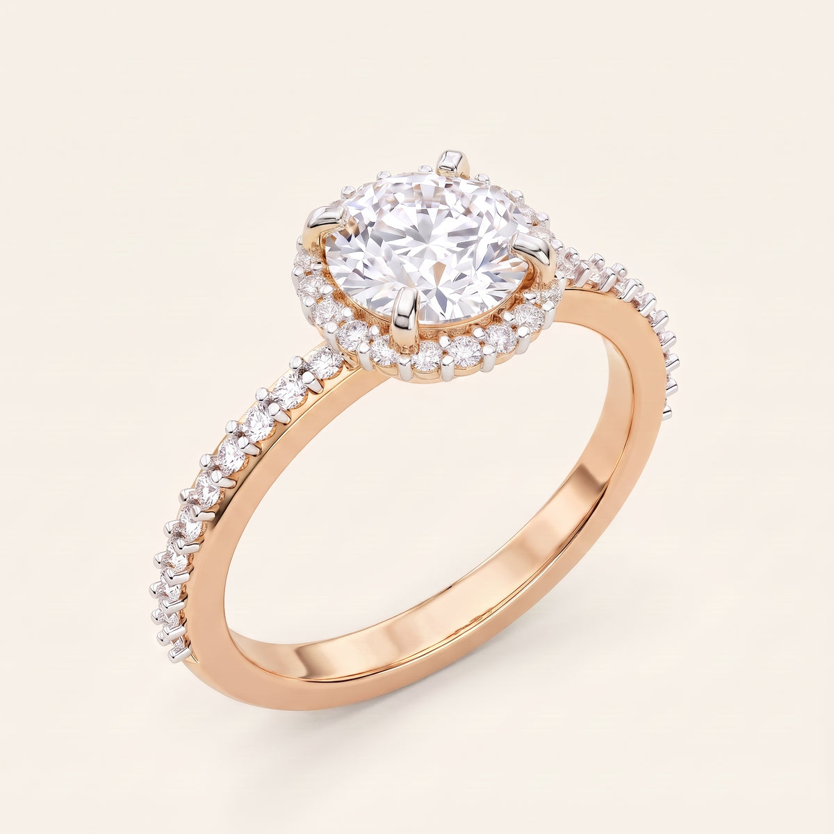 Vow lab-grown diamond ring, view 5