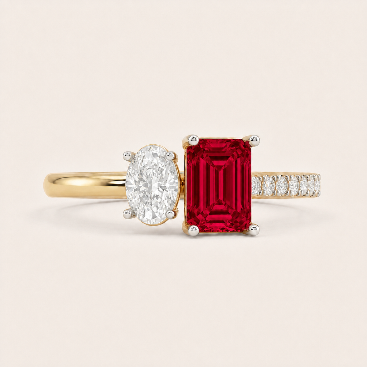 Scarlet lab-grown diamond ring